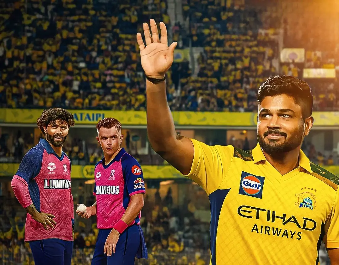 RR और CSK के बीच बड़ा ट्रेड कन्फर्म – Sanju Samson CSK में, Jadeja और Curran RR में